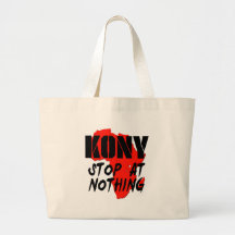 Kony stopp på ingenting tygkasse