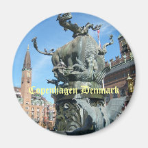 Köpenhamn Danmark Magnet För Kylskåp