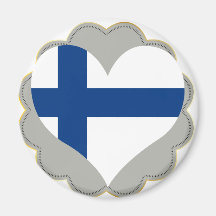 KöpFinland flagga Kylskåpmagneter