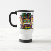 Kopp för Mardi Gras travel mugkaffe Muggar