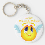 Koppla av, förbind & Release_ Keychain Nyckelringar