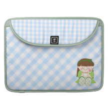 Koppla av! Gullig Kawaii flicka som kopplar av med Sleeve För MacBook Pro
