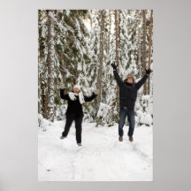 Koppla ihop i skog affischer