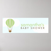 Koppla samman babyar i en ballongbaby shower affischer