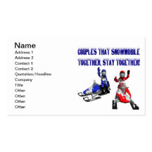 Kopplar ihop den Snowmobile tillsammans Visitkort Mall