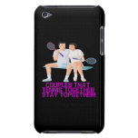 Kopplar ihop den tennis tillsammans iPod Case-Mate cases