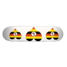 KöpUganda flagga Anpassad Skate Board