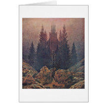 Kor och domkyrka av Caspar David Friedrich Kort