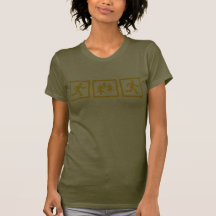 Kör skogspringakvinnor t shirt