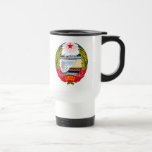 korea norr emblem kaffe muggar