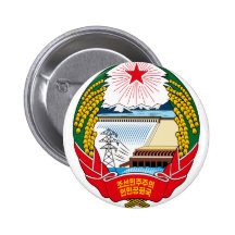 korea norr emblem knappar