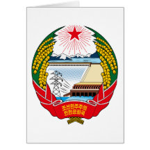 korea norr emblem kort