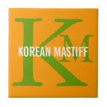 Koreansk MastiffMonogram Keramiska Plattor