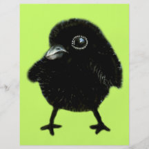 Korpsvart baby full färg flygblad