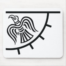 Korpsvart baner (den Viking flagga) Musmatta