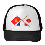 Korsad flaggor av Languedoc-Roussillon och Hérault Baseball Hat