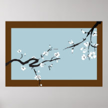 körsbär blossoms2 affisch