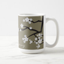 Körsbärblommarvit Sakuras blommar Zenmuggen