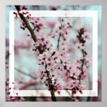 Körsbärsröd blommar för härlig vår print