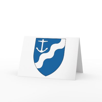 Kort för Aarhus Amt vapensköldhälsning från FlagTshirts