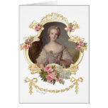 Kort för barndrottningMarie Antoinette rosa ros