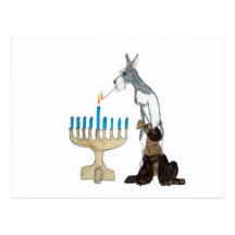 kort för chanukah (Hanukkah) Vykort