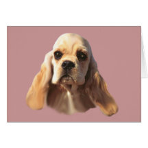 Kort för cockerspanielSpanielBlondie hälsning