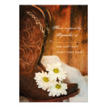 Kort för daisy- och kängalandsbyggsbröllopsvar unika inbjudningar