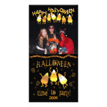 Kort för foto för Halloween candy corn beställning Anpassade Foto Kort
