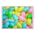 Kort för grattis på födelsedagenJellybeanshälsning