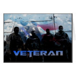 Kort för hälsning för amerikanveteran militärt