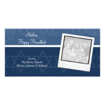 Kort för Hanukkah elegansfoto Skräddarsydda Fotokort