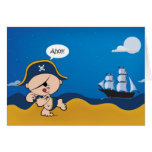 Kort för inbjudan för piratpartyfödelsedag