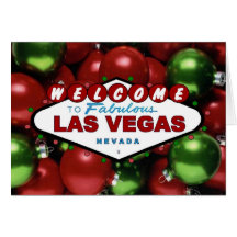 Kort för Las Vegas god julprydnad