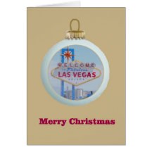 Kort för Las Vegas god julprydnad