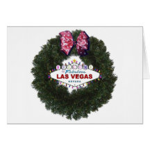 Kort för Las Vegas julkran