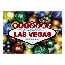Kort för Las Vegas julprydnad