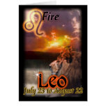 Kort för Leo Zodiacfödelsedag