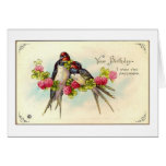 Kort för Lovebirdsvintagefödelsedag