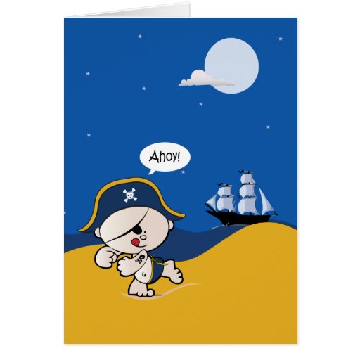 Kort för piratpartyinbjudan