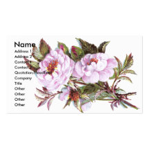 Kort för rosa rosVictorianhandel Visit Kort