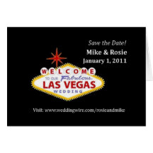 Kort för Rosie & Mikes Las Vegas bröllop
