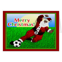 Kort för Santa fotbollgod jul