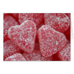Kort för sockerhjärtavalentin