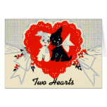 Kort för vintagevalpvalentin!