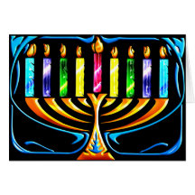Kort: Hanukkah menora - Chanukah menora