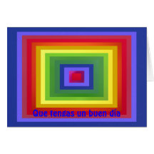 Kort - Que tengasun buen díaen - Mång--färg