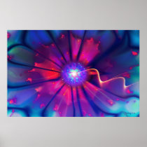 Kosmisk blomma affischer