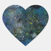Kosmisk starry himmel - orion eller milky långt ko klistermärke