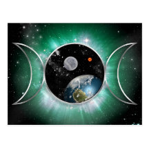 Kosmisk trefaldig gudinna vykort